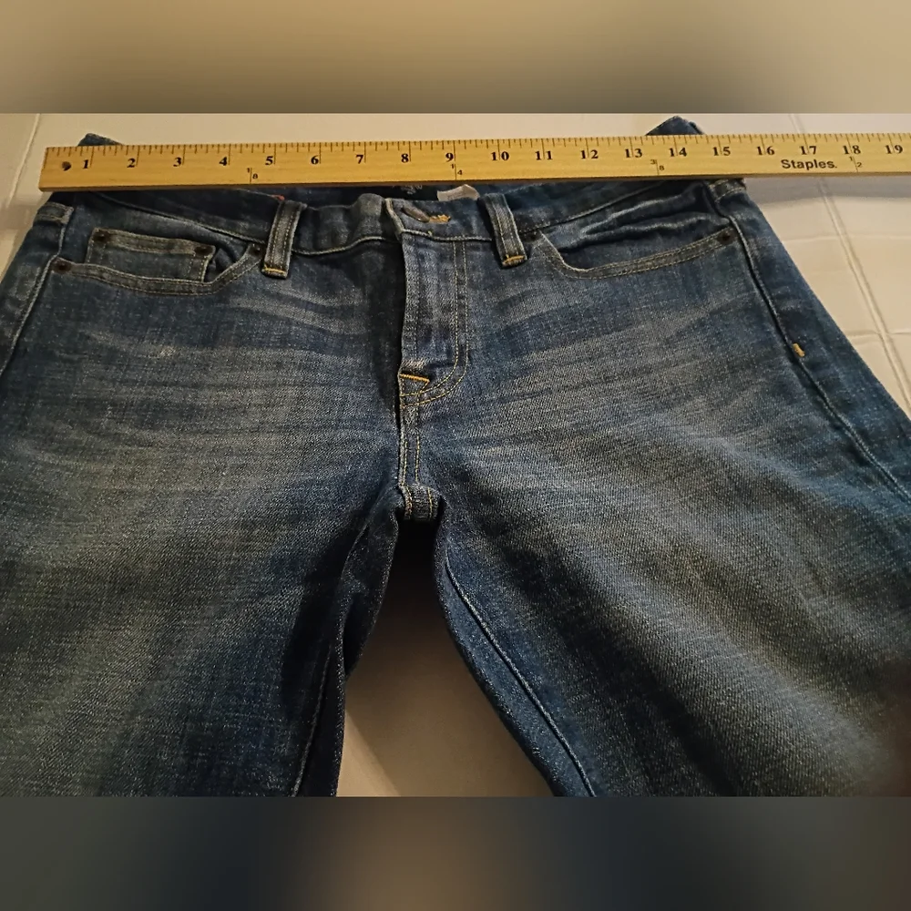 J.‎ Crew Hipslung Women's Denim Jeans Distressed Sz 29R 301/2 L